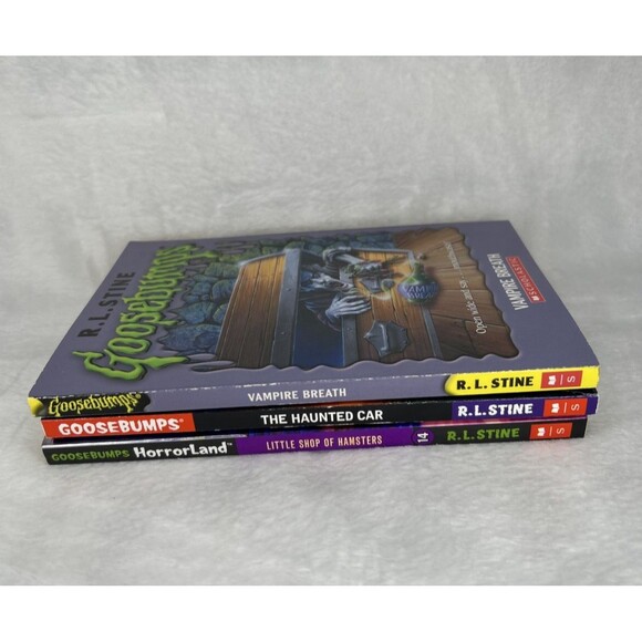 Goosebumps Book Bundle Lot Of 3 The Haunted Car Horrorland Vampire Breath - Picture 8 of 12